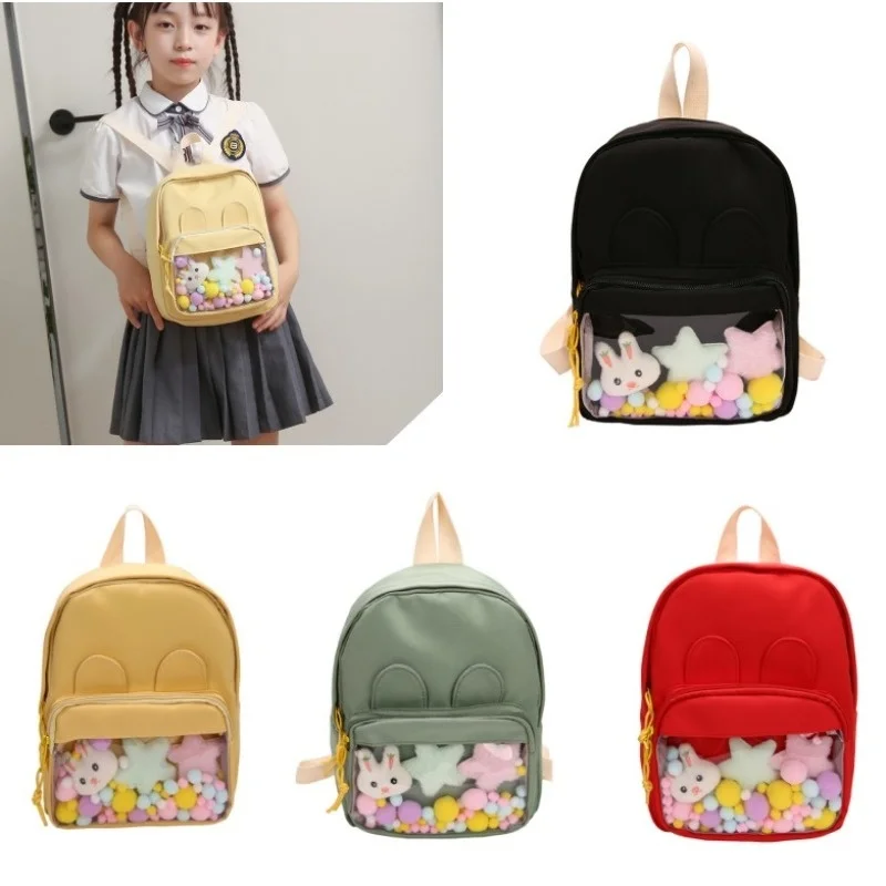 

Children's Backpack Girls Going To School Shoulder Storage Bag Kindergarten Daycare Children's Daily School Bag with Dolls