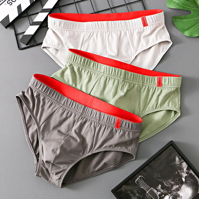 

Men'S Underwear All Season Breathable Solid Briefs