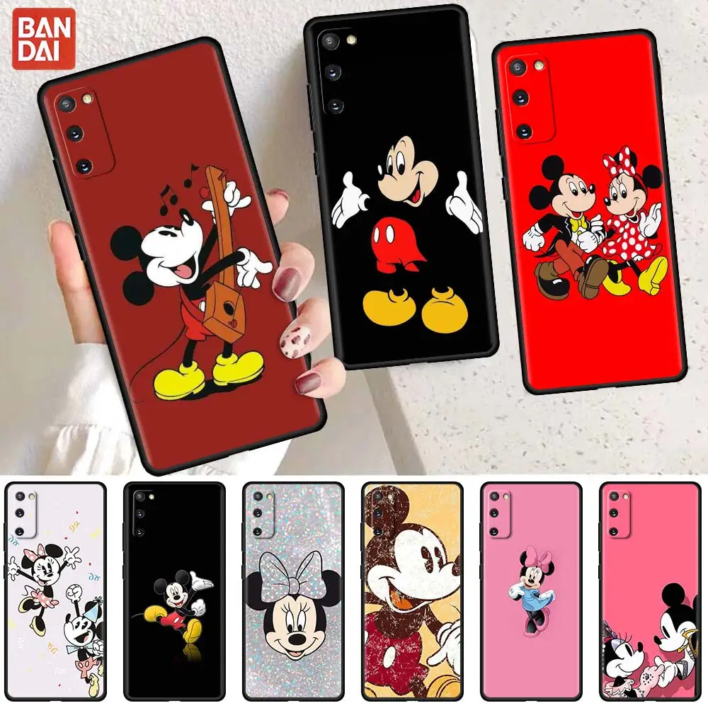 

LOVELY Mickey Mouse Cartoon Soft Case For Samsung Galaxy S22 Ultra S20 FE S21 Plus S10 Lite S9 S8 S10e TPU Silicone Phone Cover
