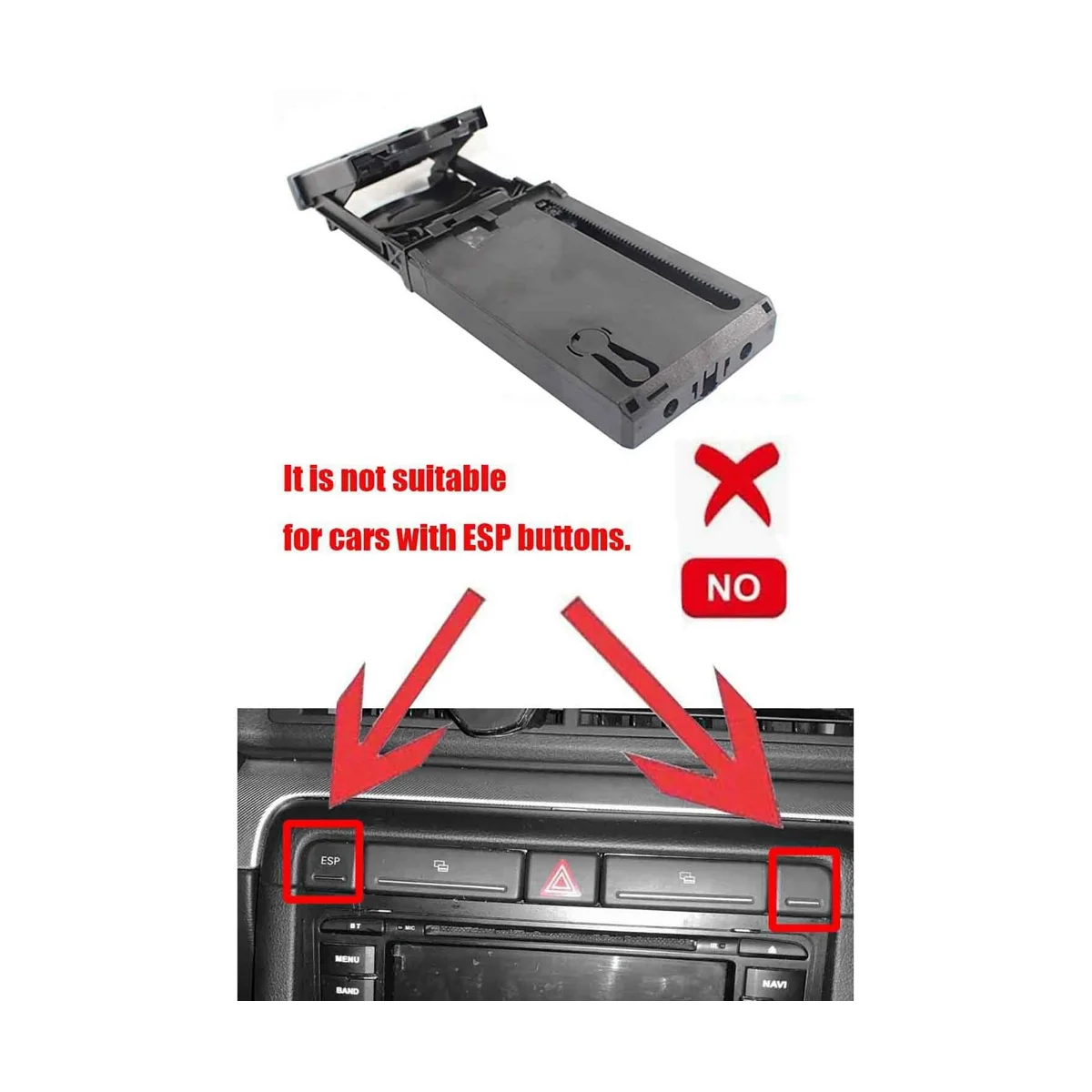 8E2862534L выдвижной держатель стакана для воды напитков правый водитель