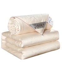 super soft silk blankets 100 mulberry silk quilts comforters cotton jacquard natural silk blankets on the bed