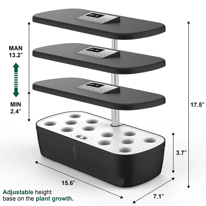 

Гидропонная система 12 отверстий, пластик