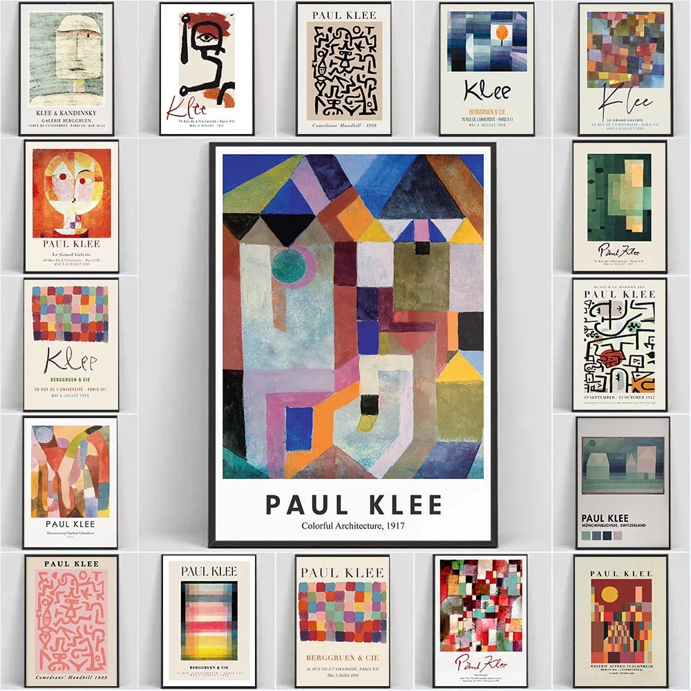 

Paul Klee Canvas Painting Exhibition Styles Wall Art Modern Minimalist Picture Posters Prints for Living Room Home Decor Unframe