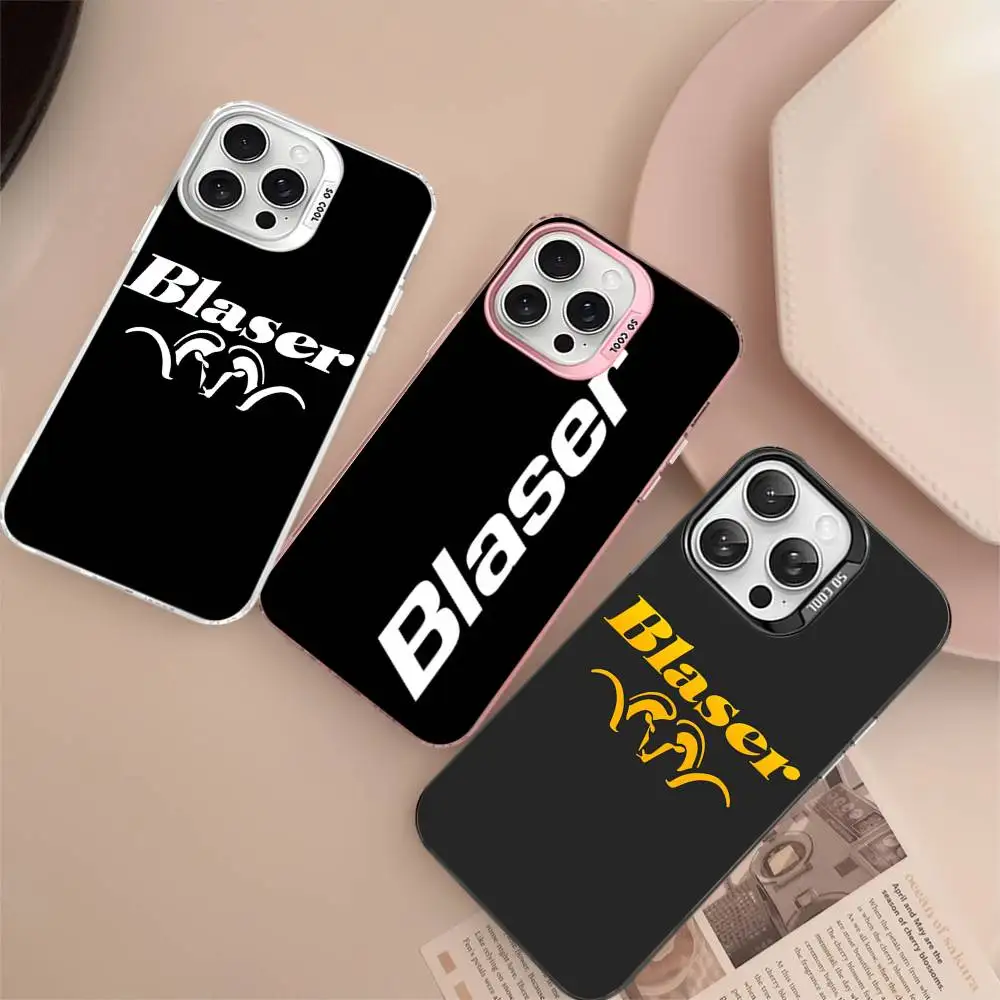 Фото Чехол для телефона Blaser USA Rifles Police для iPhone 16 15 14 13 12 11 17 Pro Max Plus, цвет серебристый №3
