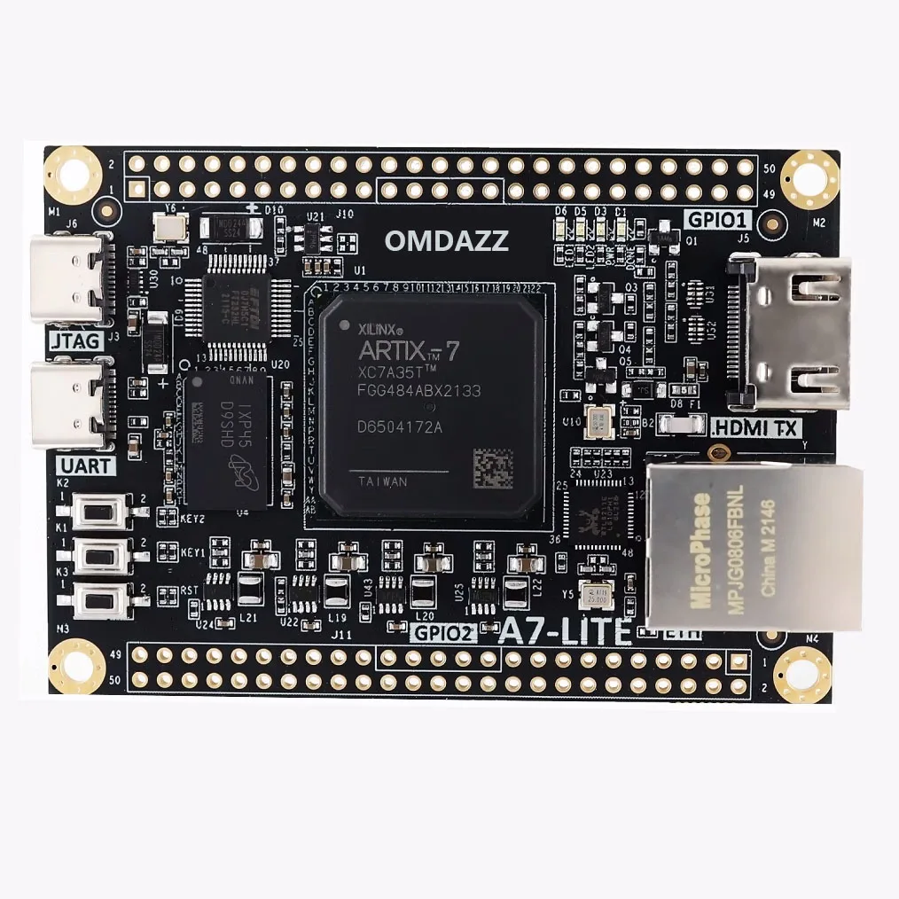 DIY комплект электронная плата разработки FPGA Artix7 XC7A35T XC7A100T демонстрационная с UART