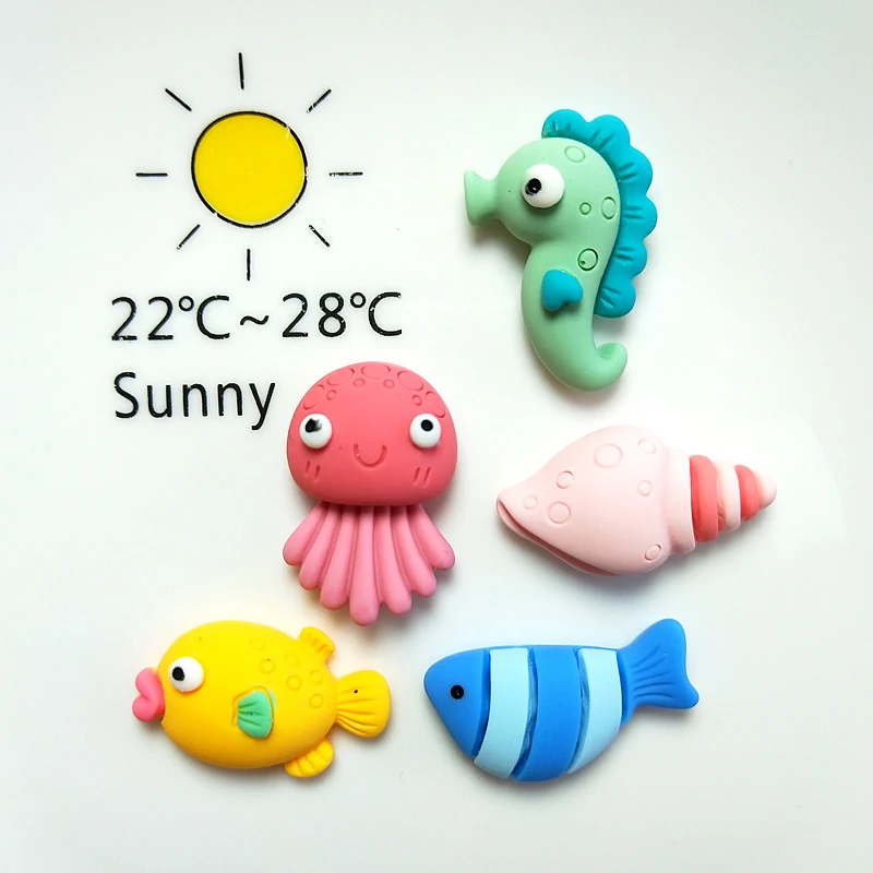 

10pcs Hot Sale Sea Horse Style Diy Resin Accessories Cartoon Kids Hairbow Toy Center Decoration Embellishment
