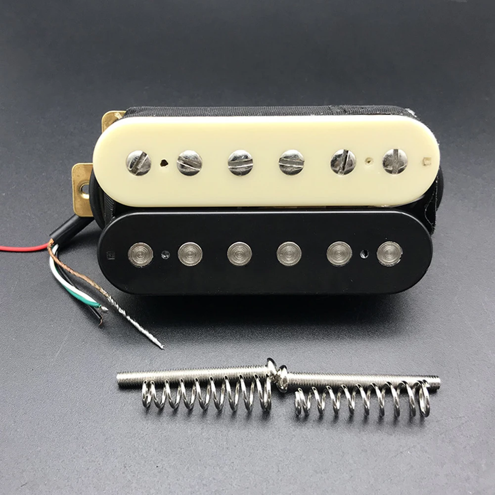 Пикап Humbucker с двойной катушкой приемник для электрогитары шейка и мост цвет Зебра