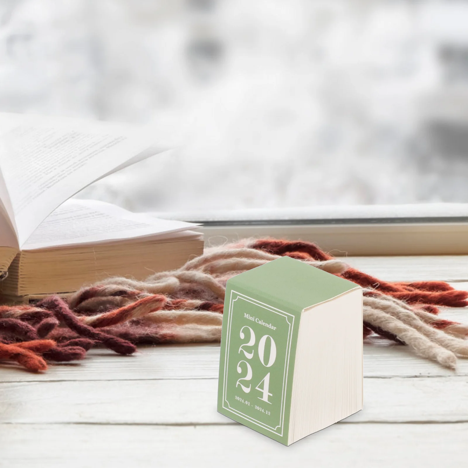 

2024 настольный мини-календарь портативный стол, повседневный настольный декор, небольшой практичный винтажный нежный настольный стол для дома и года