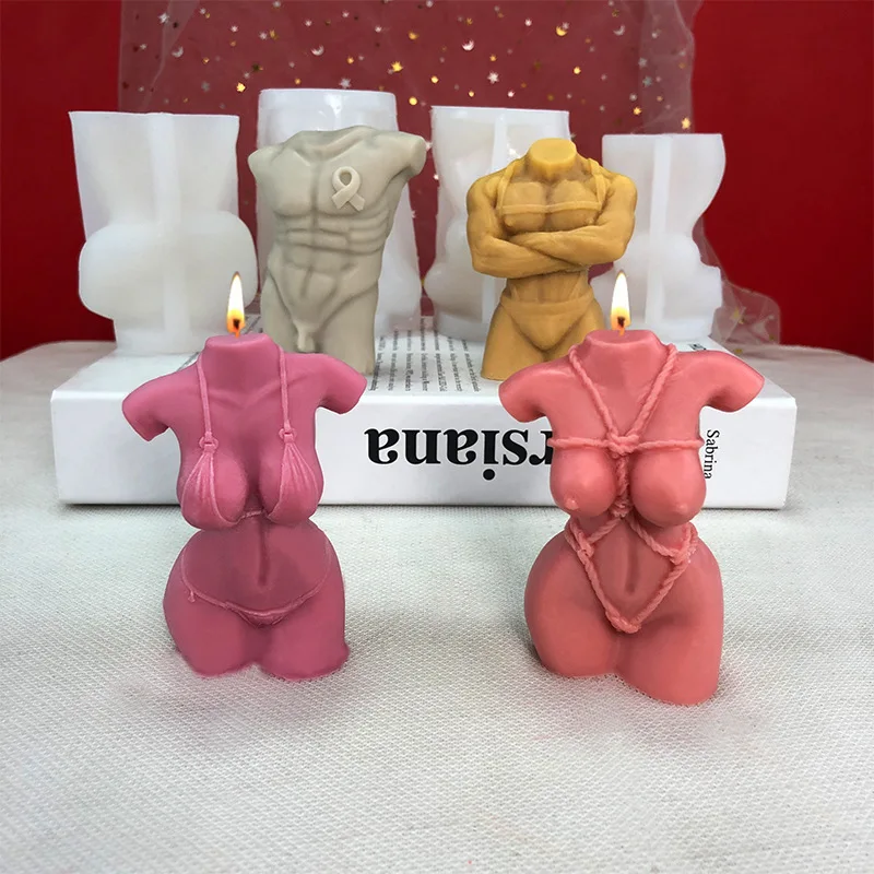 

Силиконовая форма «сделай сам» для обвязки веревок, женский корпус, форма для ароматерапии, свечи, форма для банта, для мужчин, как пластырь, силиконовая форма