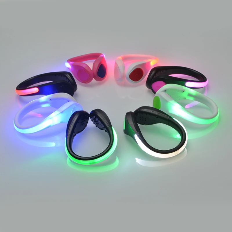 

Single Luminous LED Shoe Clip Light Color Flashing Night Walking Running Light Rechargeable Battery Bicycle Warning Light