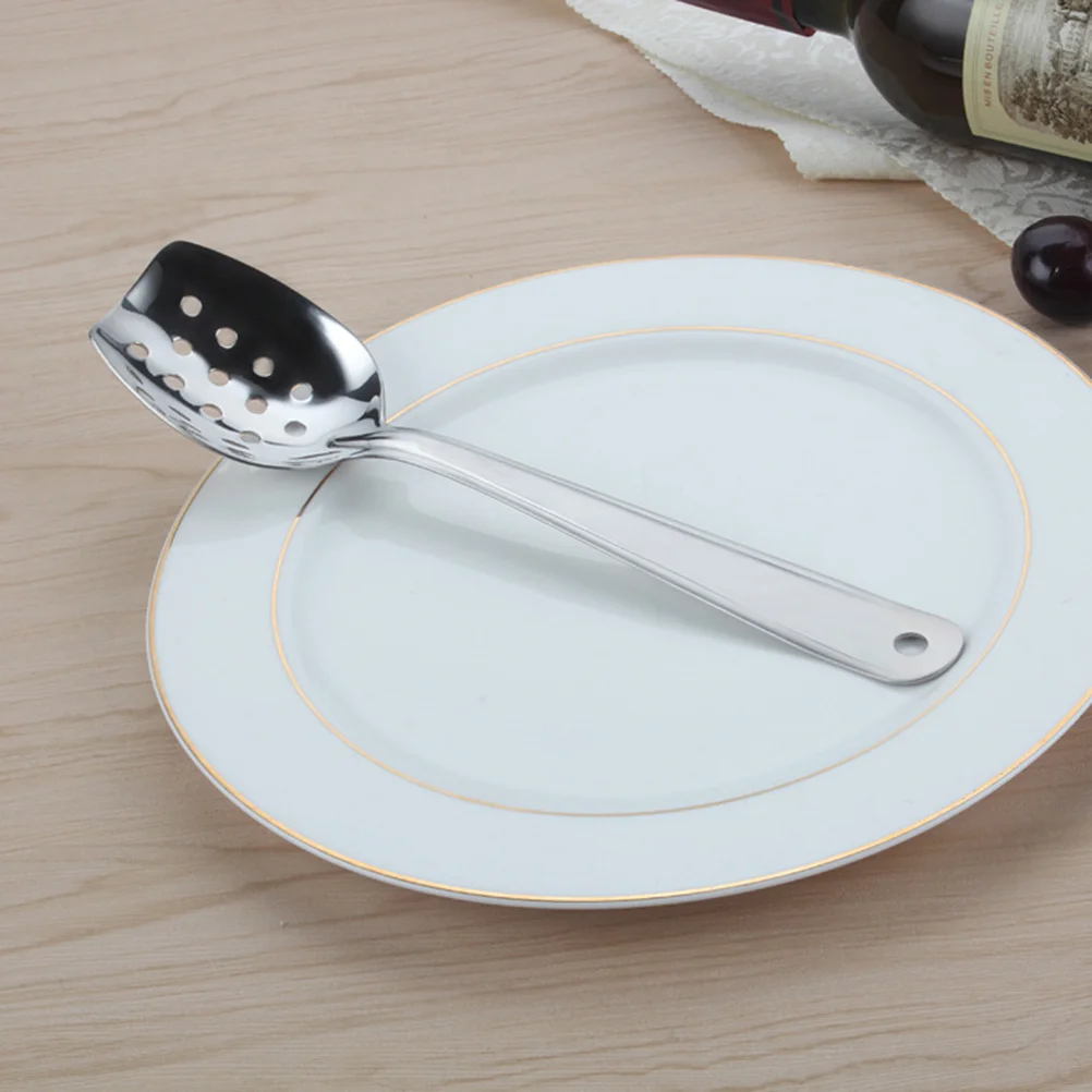

Spoon Slotted Soup Ladle Hot Pot Skimmer Steel Stainless Serving Strainer Grade Colander Dinner Sauce Cooking Spoons Scoops