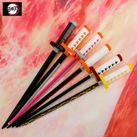 anime demon slayer series small particle building blocks puzzle assembly children toys weapon model tanjirou nezuko giyuu gifts