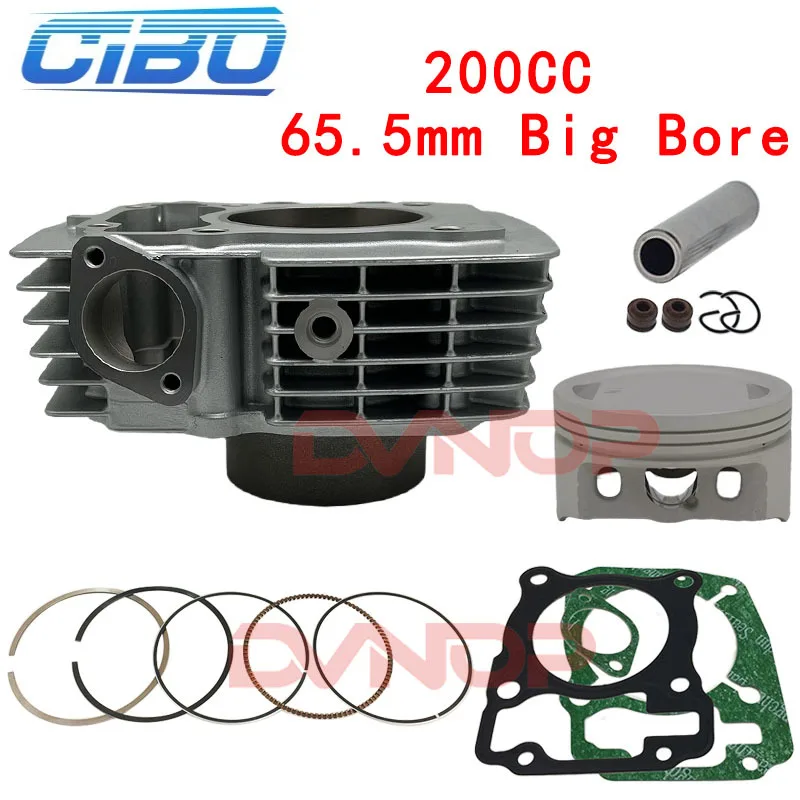 

Комплект цилиндров для мотоцикла Honda XR150 CBF150 Upgrade CBF185 CBF200 XR185 XR200, 65,5 мм, модифицированные детали двигателя