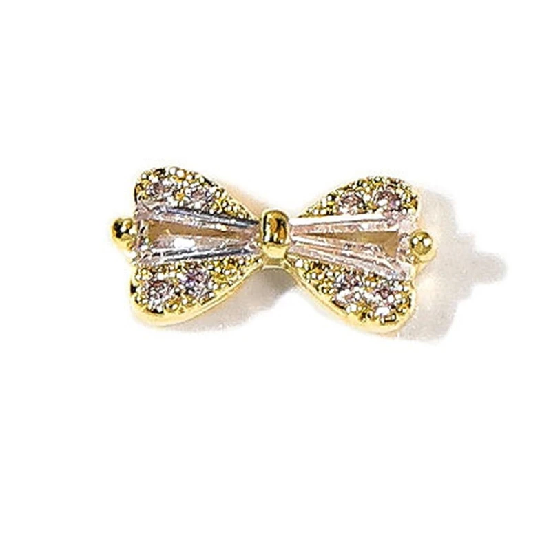 

3D Стразы, банты, шармы, украшения для ногтей из сплава, банты, аксессуары для ногтей для маникюрного салона, домашние украшения для ногтей св...