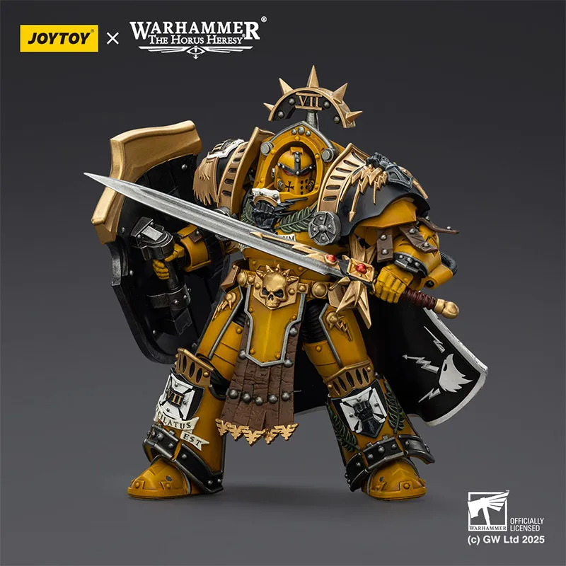 Фото Коллекционная фигурка JOYTOY Warhammer Imperial Fists Legion Praetor в броне Терминатора Тартароса, модель для декора рабочего стола №2