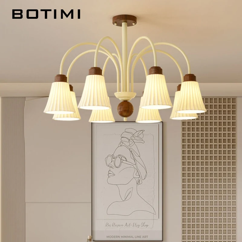 

Modern Chandelier Lighting With Handmade Ceramic Lampshades For Living Room European Style Restaurant Chandeliers Dining Lustres