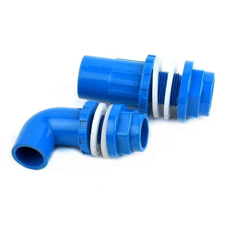 1 шт. синий диаметр 20 мм ~ 50 ПВХ сливное соединение для аквариума домашняя трубка