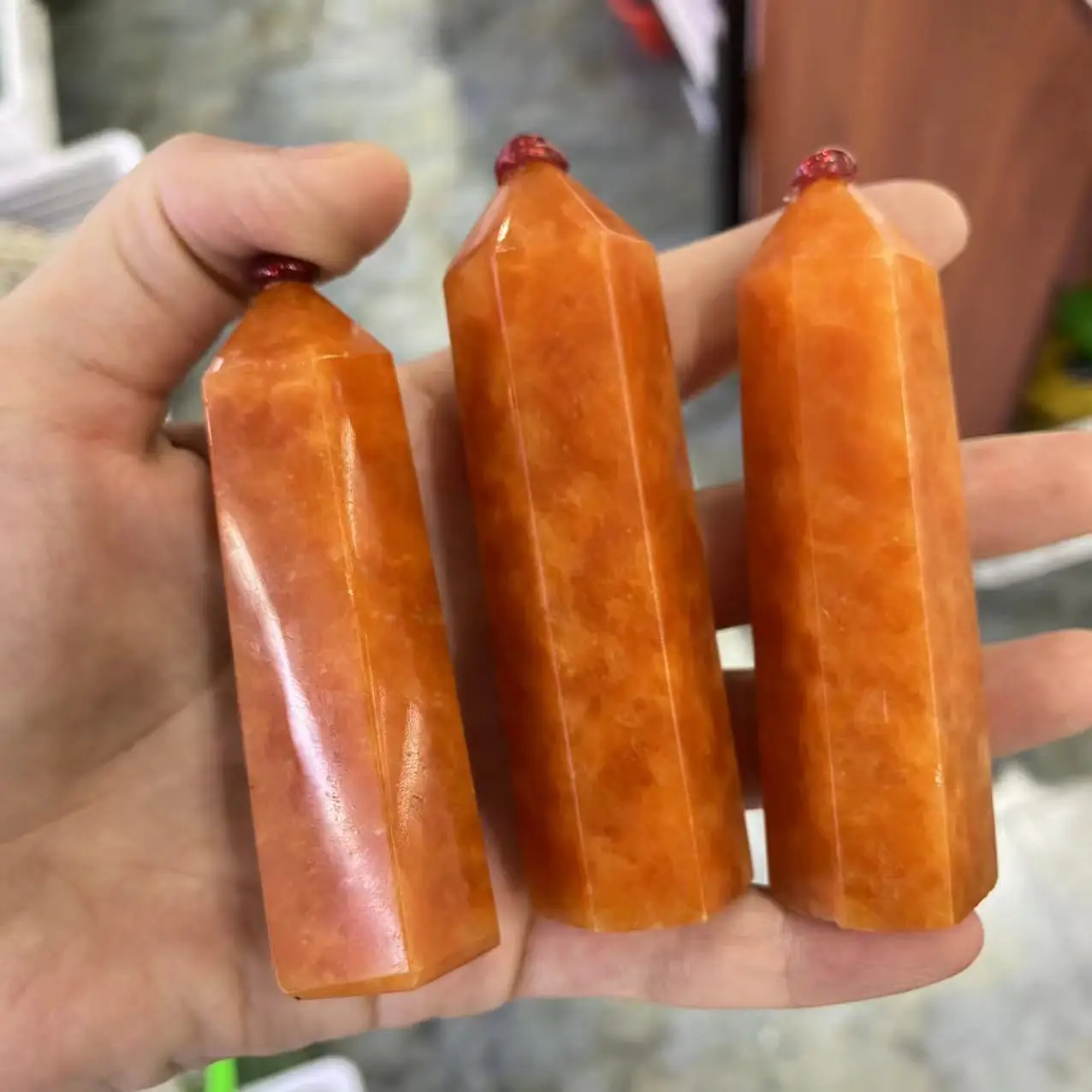 

Натуральный камень, Хрустальный энергетический драгоценный камень, шестиугольный обелиск рейки, лечебный подарок, ручная полировка, украш...