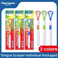 fawnmum silicone tongue scraper cleaning brush food grade oral care to keep fresh breath 6color pack tongue clean tongue scraper
