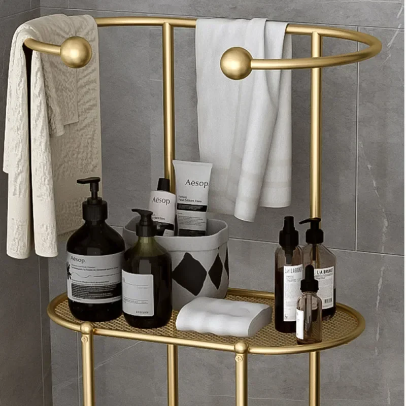 Полка для ванной комнаты в скандинавском стиле светильник унитаза роскошная