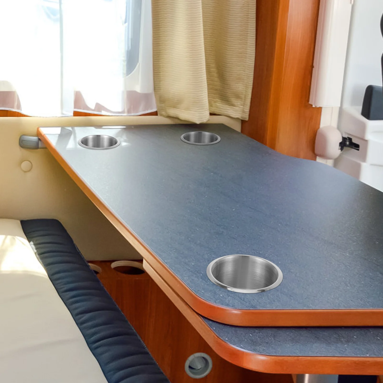 

4 Pcs Beach Cup Holders Drink Bed Insert Drop Type Yacht Extra Car Inserts Truck Poker Table Individual