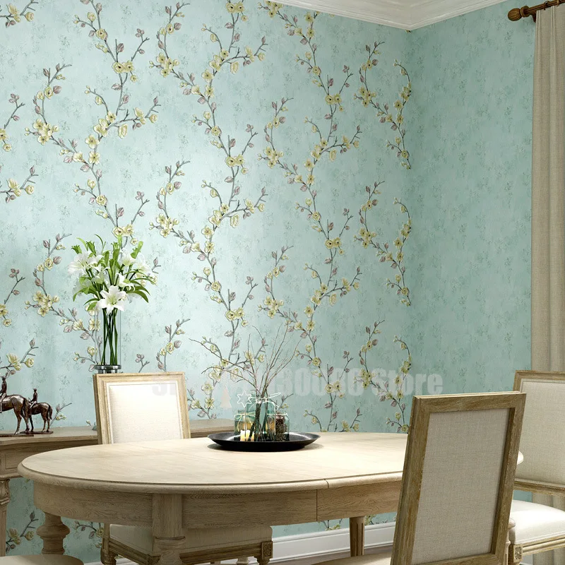 

3D Wallpaper plum blossom AB with wallpaper bedroom living room wallpaper home decoration self adhesive adhesive wallpaper