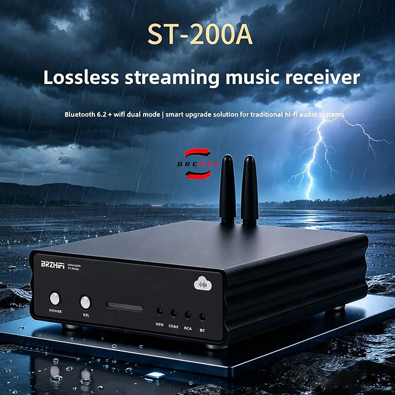 Фото BREEZE 2027 Shocks Новые продукты Топовый усилитель мощности BRZHIFI ST-200A для потокового медиаплеера №3