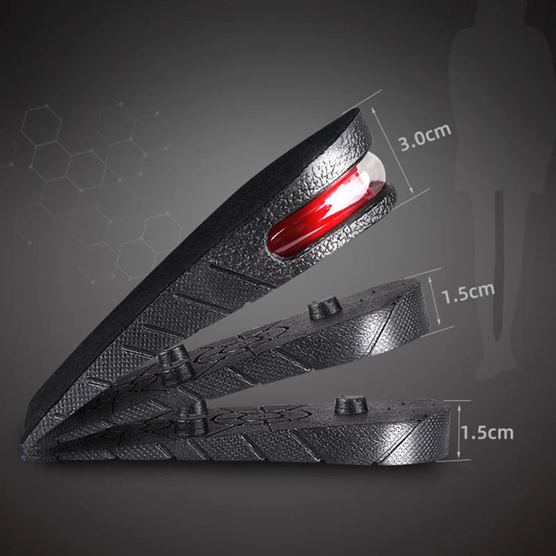 

Стельки 3-6 см увеличивают невидимую высоту, поднимают высоту, регулируемые вставки для обуви, вставки в пятку, увеличивают рост, абсорбирующ...