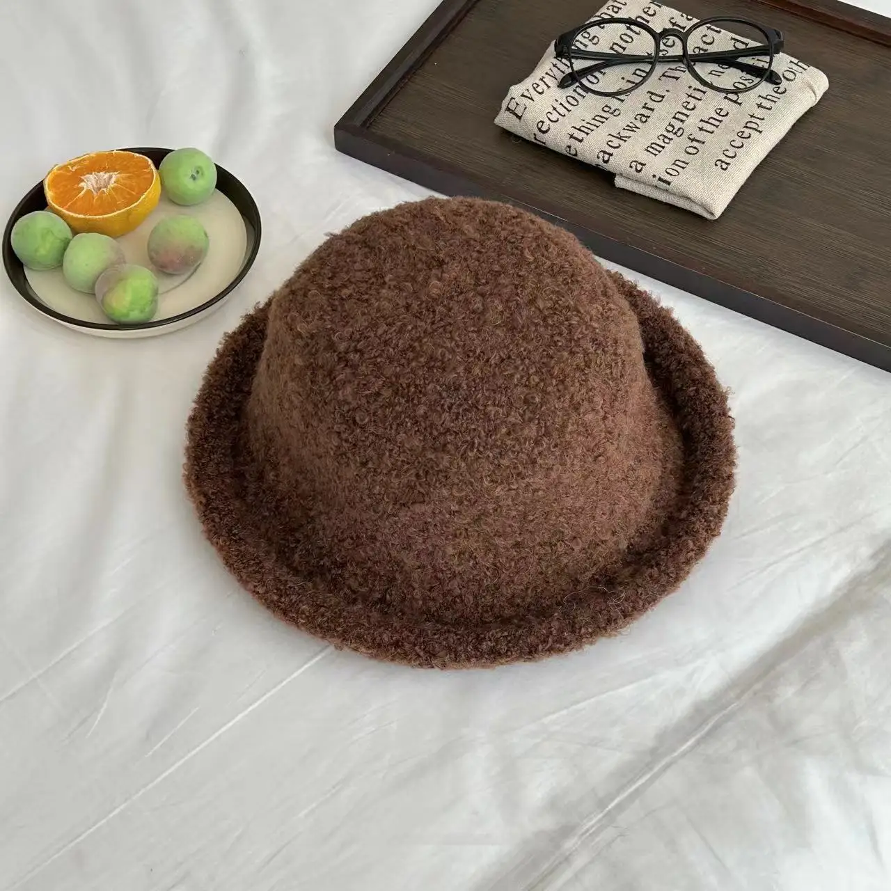 Ouqi осенне-зимняя шапка для раковины купол завивка флис большая окружность головы