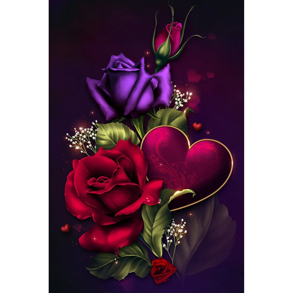 

Алмазная 5D картина «сделай сам» в виде розы на День Св. Валентина