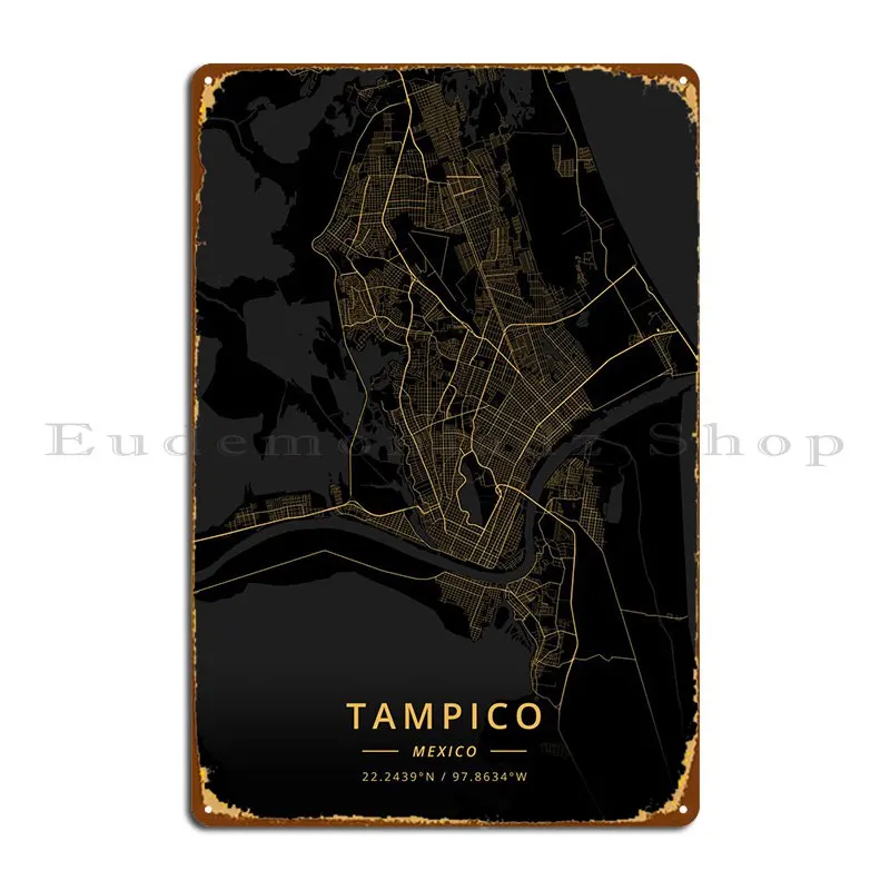 Tampico мексиканские металлические знаки печатная фотография создание