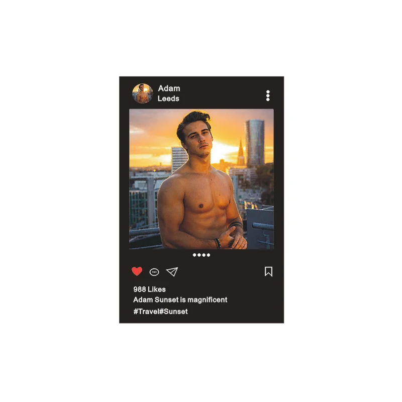 Custom Ins Facebook Picture Album Personalized Gift Wedding Birthday Creative Acrylic Board Wholesale Dropshipping 2022