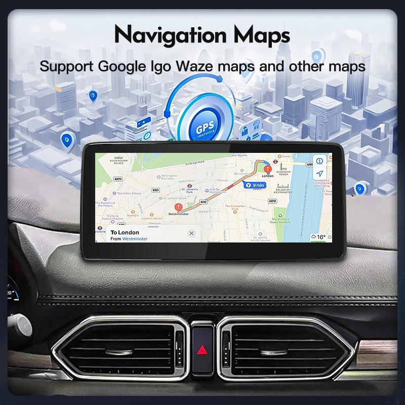 Фото Для Mazda CX5 CX-5 CX 5 2017 2018 2019-2024 1920*720 Android 14 экран мультимедийный видеоплеер CarPlay автомобильное радио авторадио авто №5