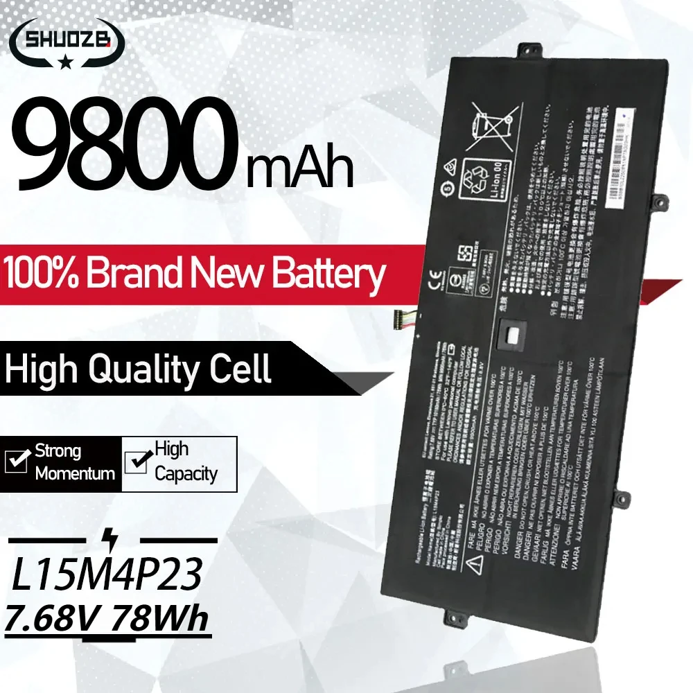 Новый аккумулятор L15C4P21 L15M4P23 для Lenovo Yoga 910-13IKB 910 13 80VF 5 Pro (512G) L15M4P21 L15C4P22 5B10L02190 7 68 В