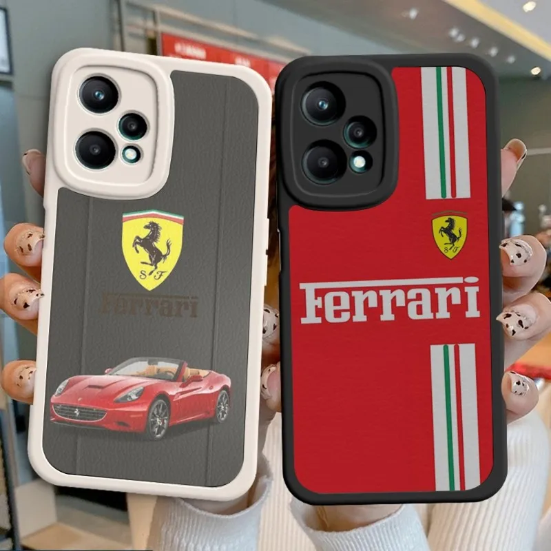 

Роскошный автомобильный чехол Ferrari для телефона XIAOMI Redmi 12 Note 9 10 Lite 11 Ultra Pro S X 9T Poco M3 SE Plus X4 GT M4, из шкуры ягненка, силикон