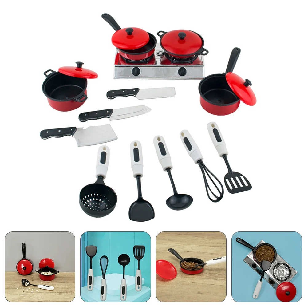

Kitchen Toys Kids Cooking Play Set Pretend Children Playthingimitation Toddler Playset Cookware Simulation Panspots Toy