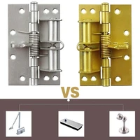 multifunctional spring positioning hinge door auto closer easy install anti rust hinge for cabinet furniture connection hardware