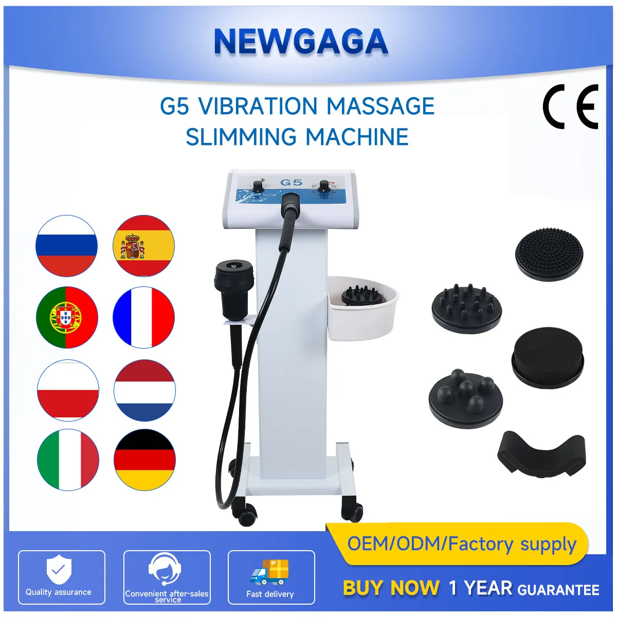 NEWGAGA G5 Скульптурный аппарат для сжигания жира в организме Вибрационный массажер