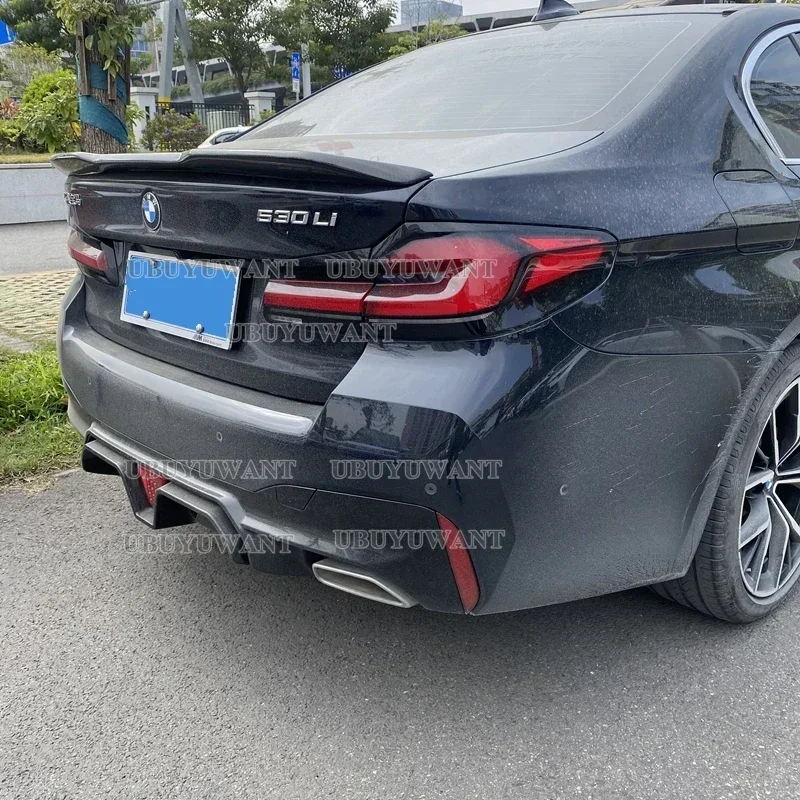 Задний спойлер для BMW 5 серии G30 F90 M5 2017 + ABS Глянцевый матовый черный карбоновый вид