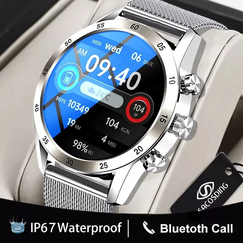 

Новинка 2022, умные часы с Bluetooth-вызовом, 360*360, сенсорный экран с индивидуальным циферблатом, водонепроницаемые умные часы, спортивные часы для...