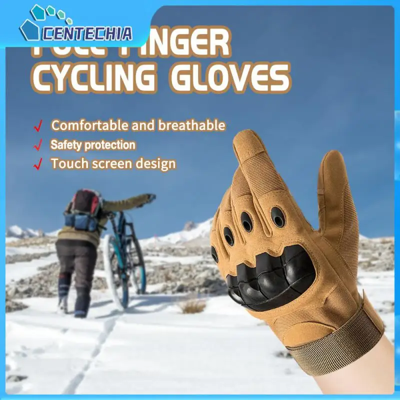 

Military Tactical Full Finger Men Gloves Touch Screen Paintball Airsoft Hard Knuckle Outdoor Climbing Riding Army Combat Gloves