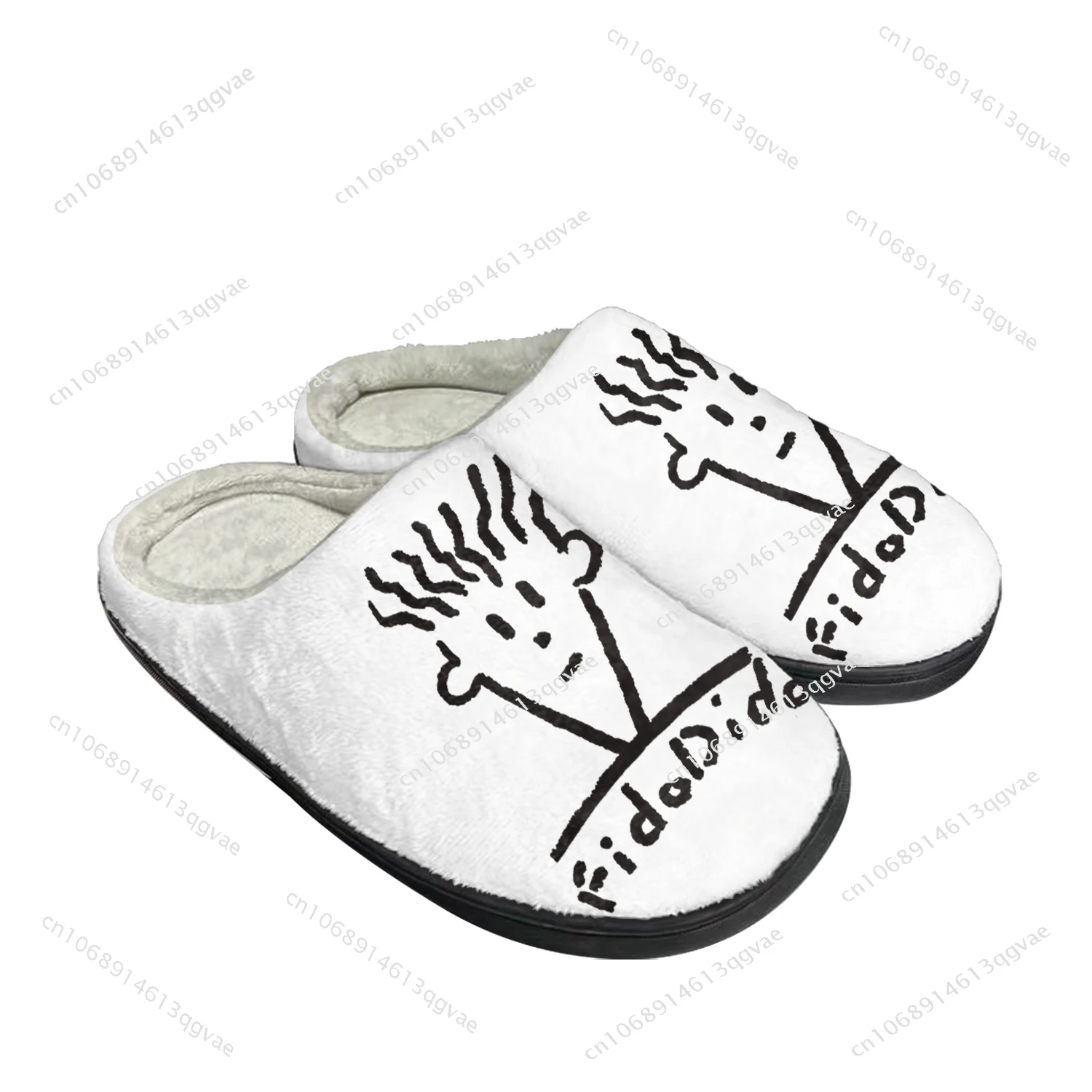 

Fido Dido Home Cotton Slippers High Quality Mens Womens Youth Boy Girl Plush Bedroom Keep Warm Shoes Customized Thermal Slipper