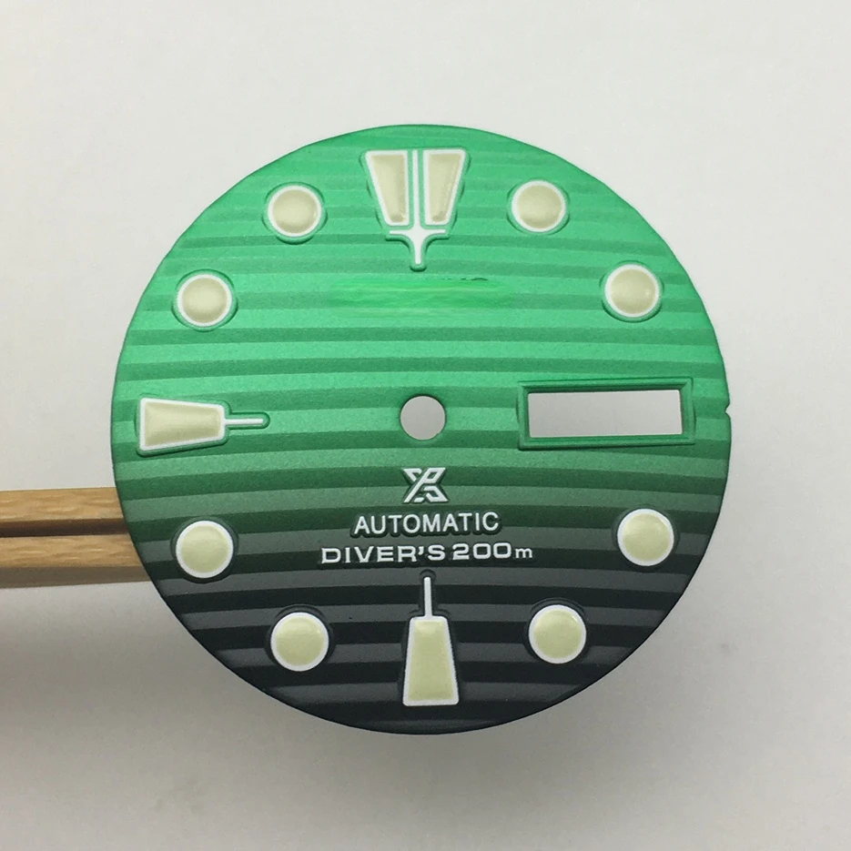 S 28.5mm Watch Dial Dial Replacement  Refitted Dial Luminous Lettering for NH36A Movement New Model