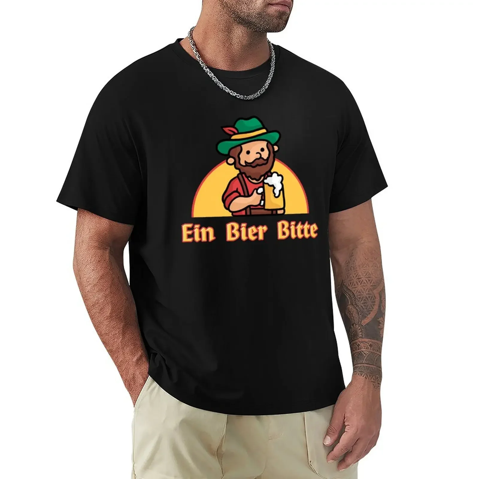 Ein Bier ddy T-Shirt милая одежда с графикой персонализированные мужские винтажные