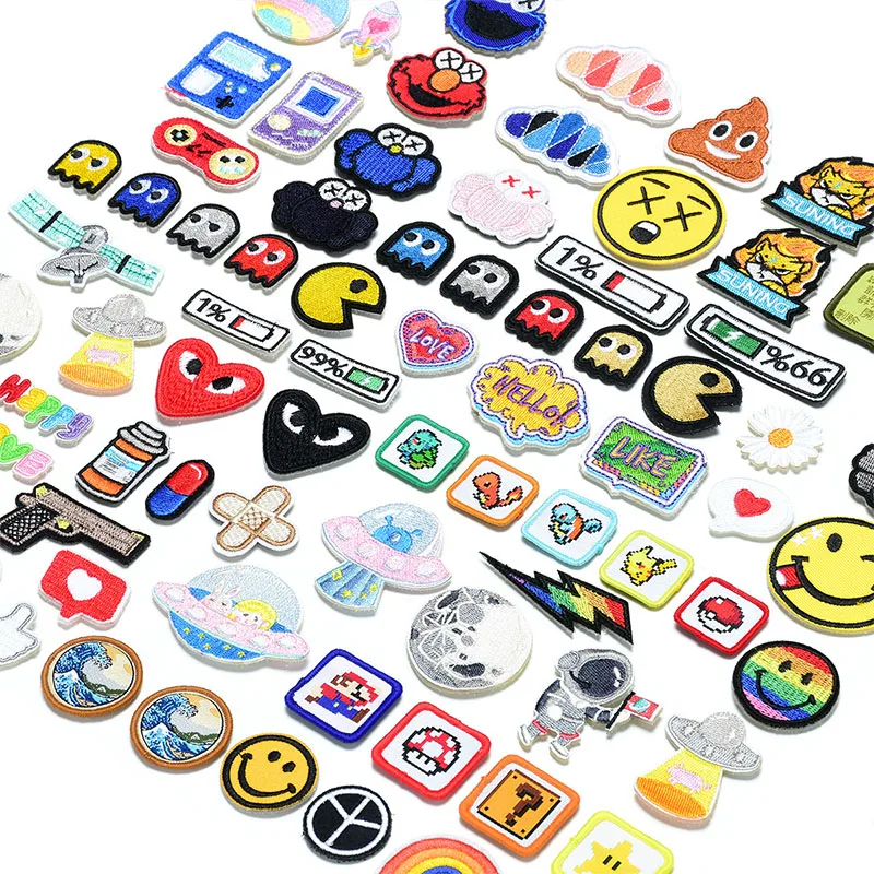

Fashion Brand Logo Patches Clothing Parches Thermoadhesive Patches Tide Brand Patch Iron On Embroidery Patche Badges Applique