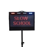 dean dynamic information display sound light alert hd camera monitoring two way audio led traffic sign for long range command