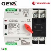 free shipping geya w2r mini ats 2p automatic transfer switch electrical selector switches dual power switch ats 63a 100a