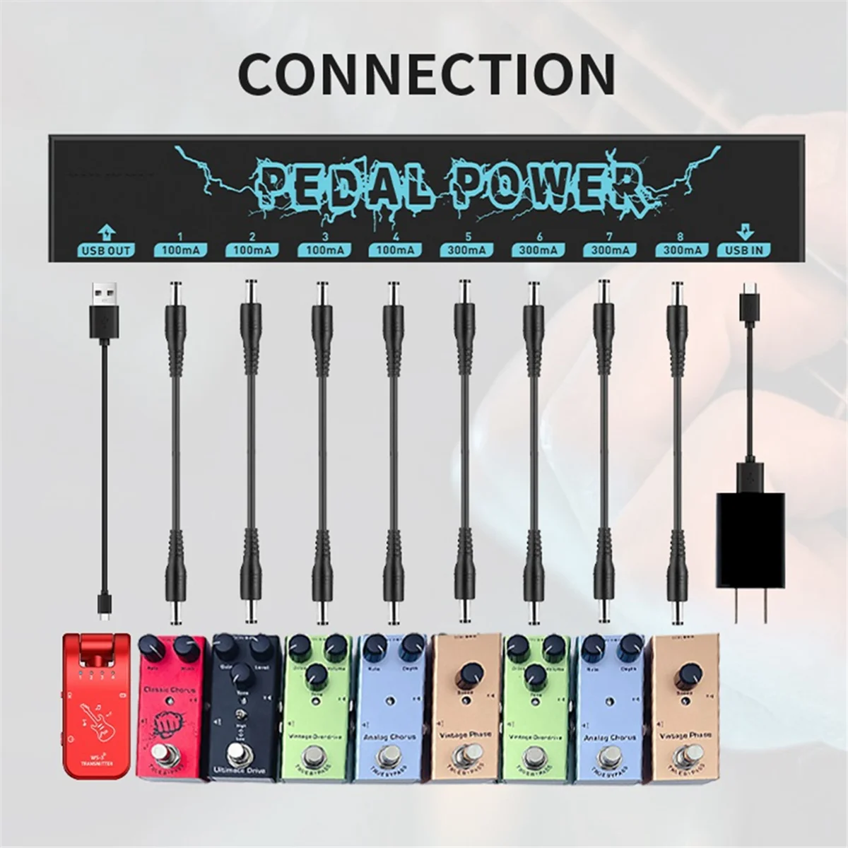 

PEDAL POWER Guitar Pedal Power Guitar Effector Power Supply DC Outpu