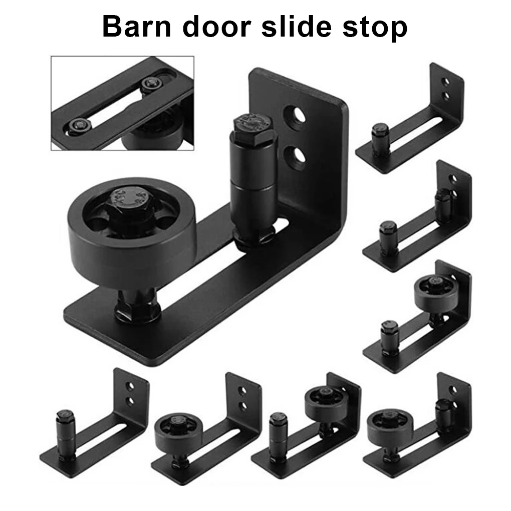 

Carbon Steel Barn Door Floor Guide Anti-rust Anti-corrosive Pre-drilled Replacement Wall-mounted Bottom Track Accessories