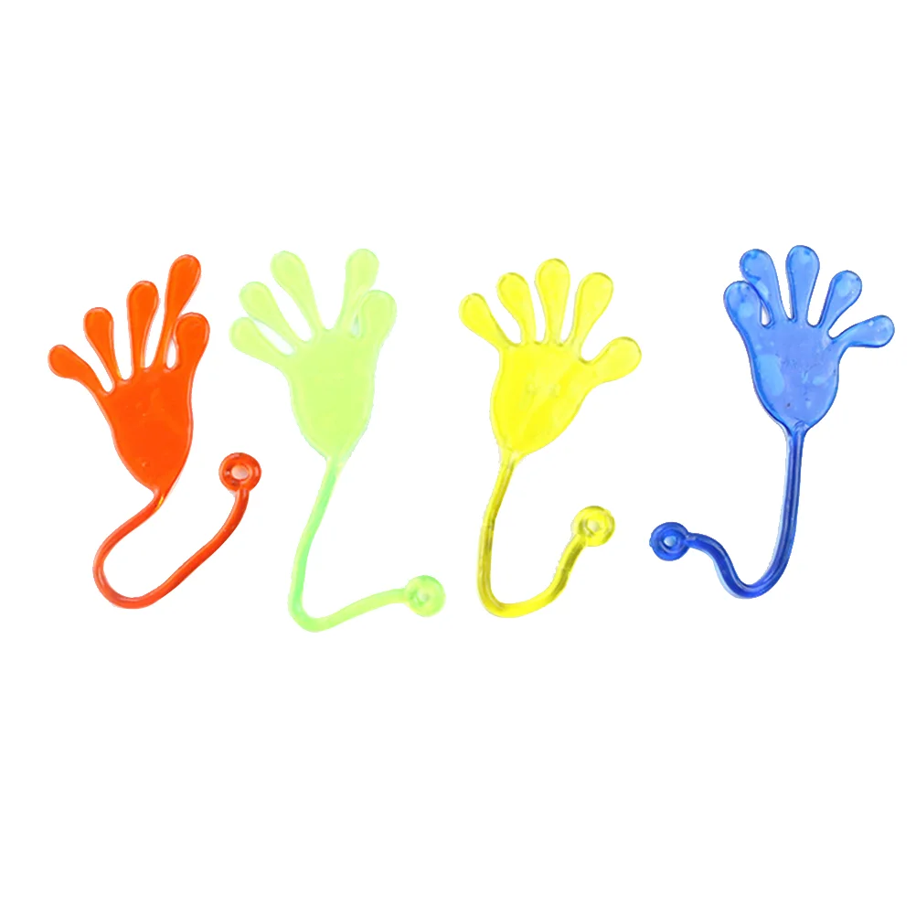 

18pcs Sticky Hands Toys Wacky Funny Stretchy Sticky Hands for Children Birthday Christmas Party Favors (Random Color)